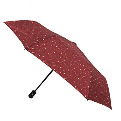 Afbeelding van Smati Magritte Opvouwbare Stormparaplu Compact Auto Open/Dicht ø 96 cm Rood