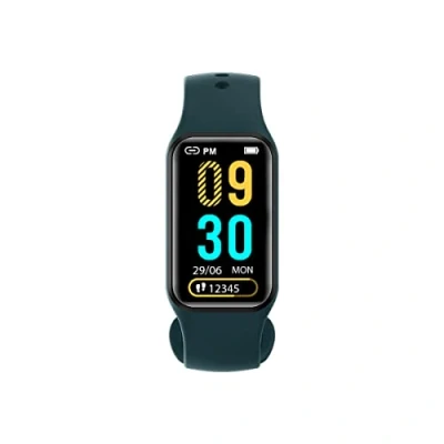 Afbeelding van Blackview R1 Smartwatch, sporthorloge, 24 trainingsmodi, intelligente meldingen, hartslag en slaapmonitor, menstruatiekalender, IP68 waterdicht, groene armband