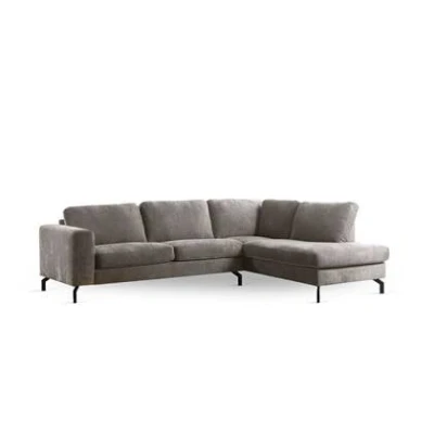 Afbeelding van Hoekbank 3 Zits Stof Champagne Rechts 262x206x84cm Giga Meubel