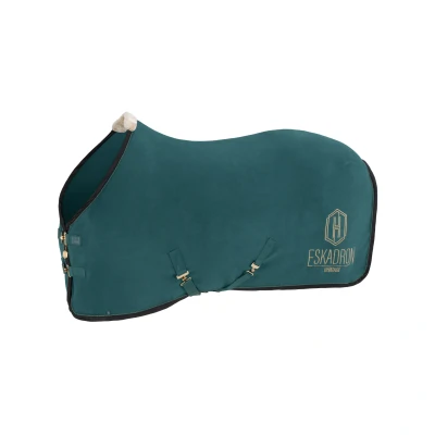 Image de Eskadron Couvertures Anti Transpiration Heritage Fleece Check Vintage Green