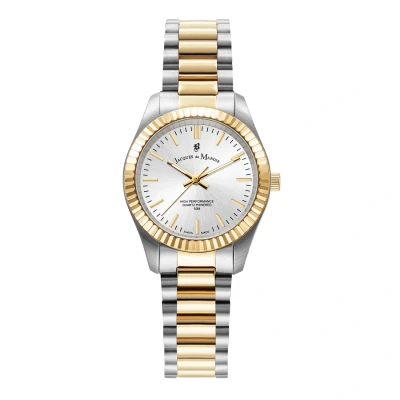 Afbeelding van Jacques du Manoir Dames horloge goudkleurig met band