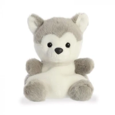 Afbeelding van Aurora Knuffel Palm Pals Husky Grijs 13 Cm