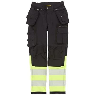 Afbeelding van Blaklader High Vis 4 weg stretch werkbroek 1993 1642 Zwart/High Geel C154
