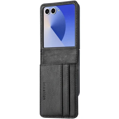Afbeelding van imoshion Hoesje Geschikt voor Samsung Galaxy Z flip 7 Mandala Bookcase versie Zwart