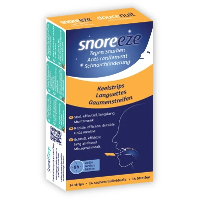 Afbeelding van Snoreeze Tegen Snurken 14 Keelstrips