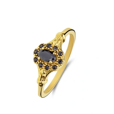 Afbeelding van Lucardi Ring goldcoloured, Dames, Maat: 47, Gold/coloured