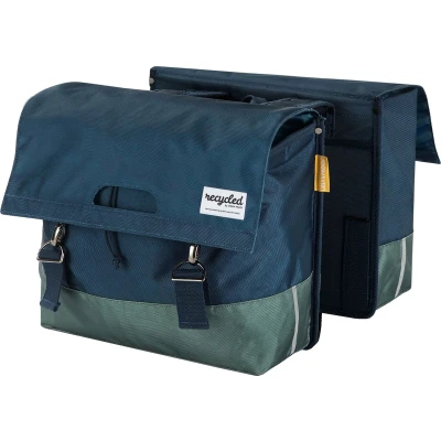Afbeelding van Urban Proof Gerecyclede fietstas double XL Blue green