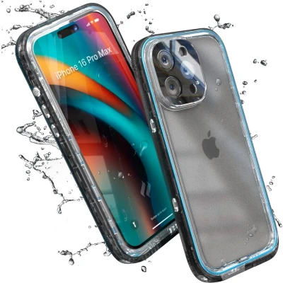 Afbeelding van Catalyst Total Protection Waterproof Case iPhone 16 Pro Max Zwart CATIPHO16BLKLP