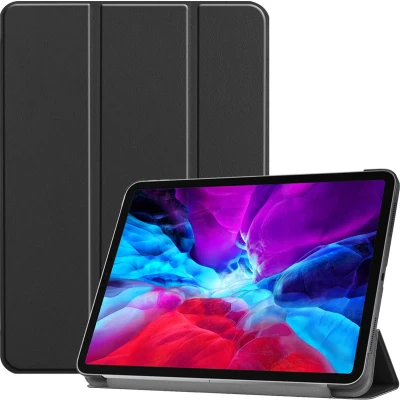 Afbeelding van iMoshion Tablet Hoes Geschikt voor iPad Pro 12.9 (2020) / (2018) Trifold Bookcase Zwart