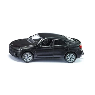 Afbeelding van siku 1409, BMW X6 M, metaal/kunststof, zwart, speelgoedauto voor kinderen, openbare deuren