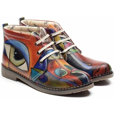 Afbeelding van GOBY Behind your Eyes Enkel Laars laarzen Damesboots Dames Ankle boot Handmade Maat 36