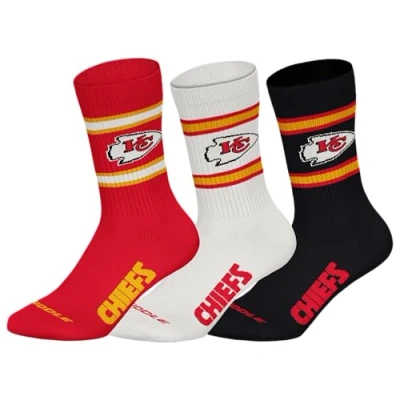 Afbeelding van NFL Kansas City Chiefs 3pk Crew Socks Sportsokken, uniseks, 3 stuks