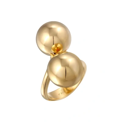 Afbeelding van Elli RUND Design Ring, Dames, Maat: 54, Gold