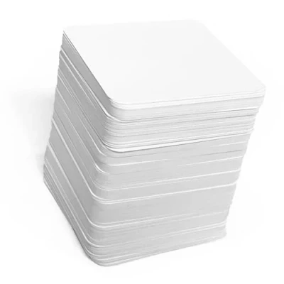 Afbeelding van Apostrophe Games Speelkaarten, vierkant, mat, blanco, 200 stuks