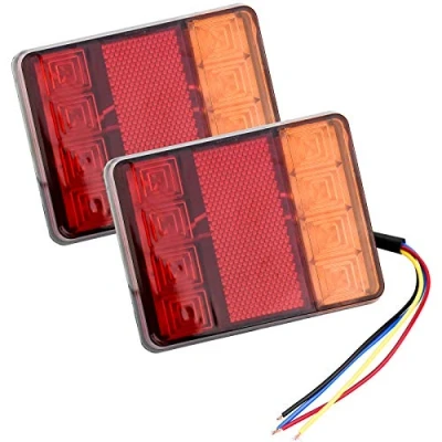 Afbeelding van Aprilye 2 stuks universele led achterlichten voor aanhangers, 12 V, x 9,5 2,3 cm