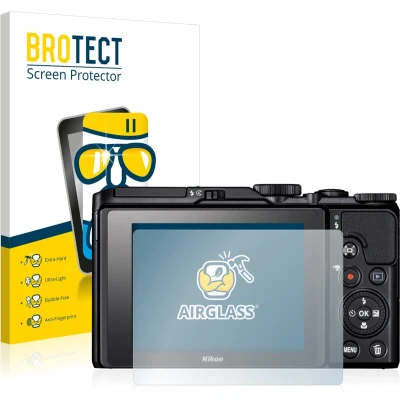 Afbeelding van BROTECT Screenprotector voor Nikon Coolpix A900 Folie Beschermfolie Beschermglas transparant