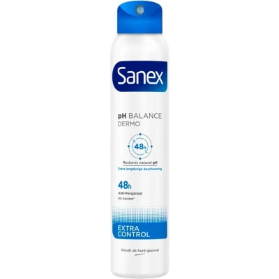 Afbeelding van 3x Sanex Deodorant Spray Dermo Extra Control 200 ml