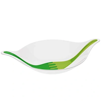 Afbeelding van Koziol Saladeschaal &amp; Slabestek Slakom met Bestek 3 Liter Delig
