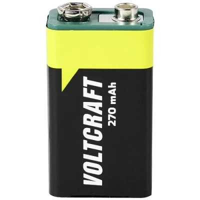 Afbeelding van VOLTCRAFT Oplaadbare 9V batterij (blok) Endurance 6LR61 NiMH 8.4 V 270 mAh 1 stuk(s)