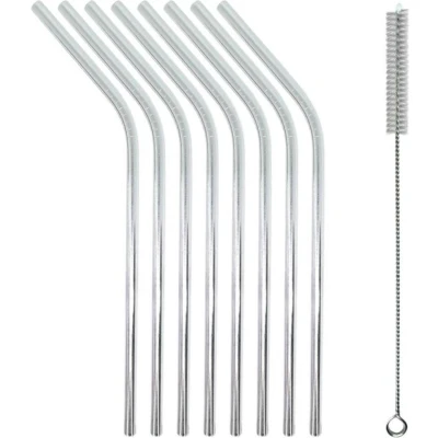 Afbeelding van Metalen Rietjes gebogen 8 Stuks