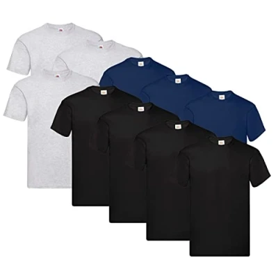 Afbeelding van Fruit of the Loom Set van 10 originele T shirts voor heren