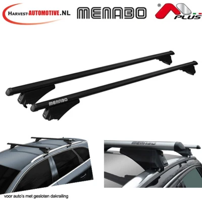 Afbeelding van Menabo Tiger Dakdragers Zwart 120cm