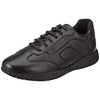 Afbeelding van Geox Sneakers laag black, Heren, Maat: 39, Black Leer