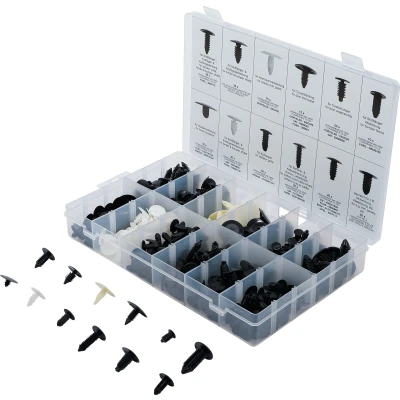Afbeelding van BGS Assortiment kerstboomclips voor GM, VW, Chrysler, BMW, Nissan &amp; Ford 340 delig