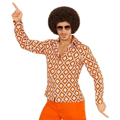 Afbeelding van WIDMANN Retro groovy seventies blouse voor mannen L / XL