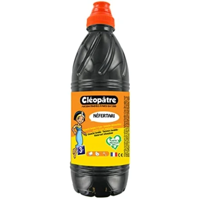 Afbeelding van CLEOPATRE PGBB1 2 Gouache Nefertari verf zwart fles 1 l