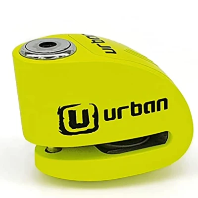 Afbeelding van URBAN UR906X diefstalbeveiliging met alarm, 120 dB, Hi Tech module, vervangbaar, waterdicht, CR2 batterij, herinneringskabel, diefstalbeveiliging, remblok, universeel, 6 mm, scooter, motorfiets,