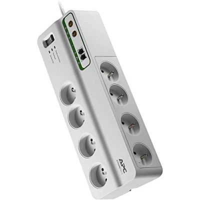 Afbeelding van APC Surge Arrest Performance PMF83VT FR 8 stopcontacten (coaxiale en telefoonbescherming)