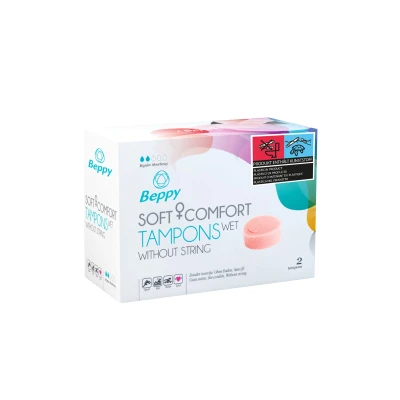 Afbeelding van Beppy Soft + Comfort Tampons Wet 2 stuk