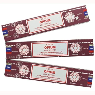 Afbeelding van Satya Nag Champa wierookstokjes Opium, 3 verpakkingen