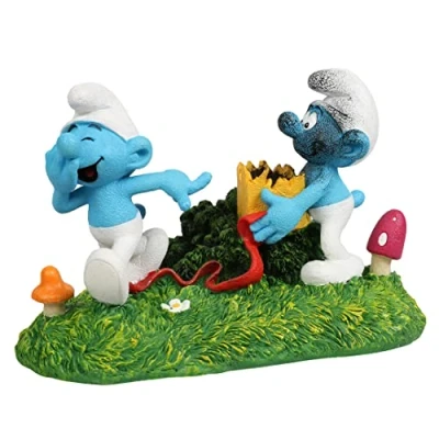 Afbeelding van Smurfs Aquadella Aquariumdecoratie Vissen Smurfen Bos Lolsmurf Action Air 14,8x9,6x9,5cm Meerkleurig 1st