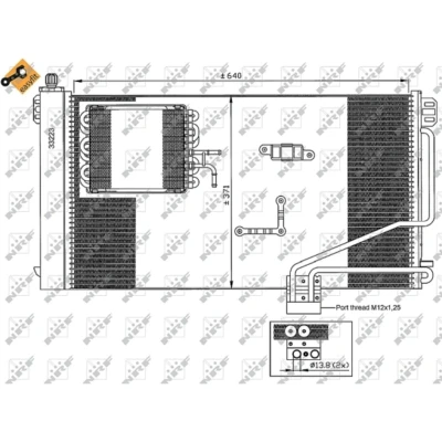Afbeelding van Condensor, airconditioning NRF 35536
