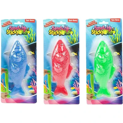 Afbeelding van Toi Toys Fun super rekbare kleverige vis neon koi