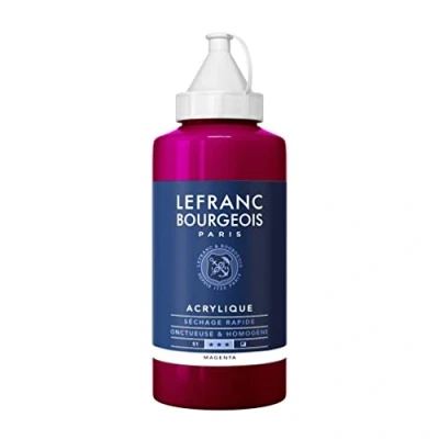 Afbeelding van Lefranc Bourgeois fijne acrylverf, Fles 750 ml, magenta