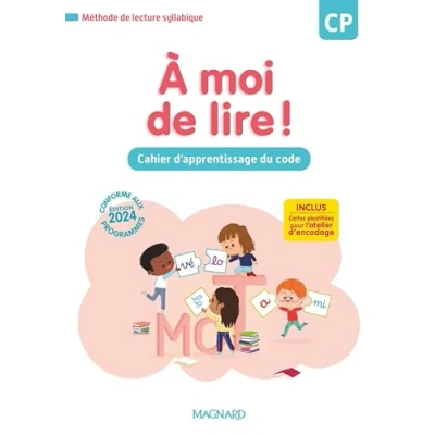 Afbeelding van A MOI DE LIRE CP CAHIER D&#039;APPRENTISSAGE DU CODE