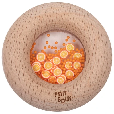 Afbeelding van Petit boum bijtring en rammelaar donut sinaasappels