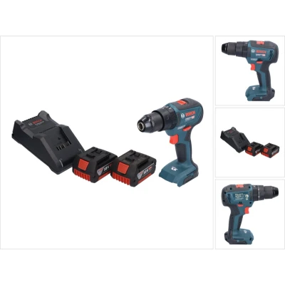 Afbeelding van Bosch GSB 18V 55 Professionele accu klopboormachine 18 V Nm borstelloos + 2x 5.0 Ah lader