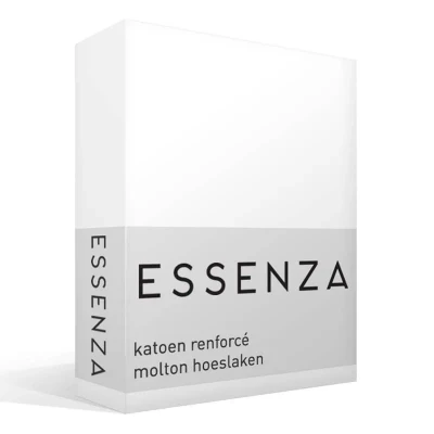 Afbeelding van ESSENZA Molton Hoeslaken Wit 180x200 cm