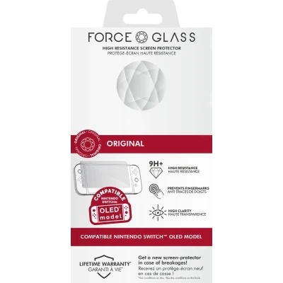 Afbeelding van Force Glass OLED Screen Protector Nintendo Switch