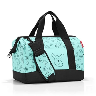 Afbeelding van Reisenthel Kids Allrounder M Cats and Dogs mint Weekendtas
