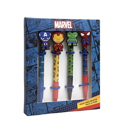 Afbeelding van Set Balpennen Marvel 4 Onderdelen Multicolour