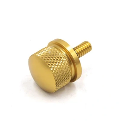 Afbeelding van sourcing map zadelschroef aluminiumlegering goud schroefdop klem motorfiets stoel voor harley davidson