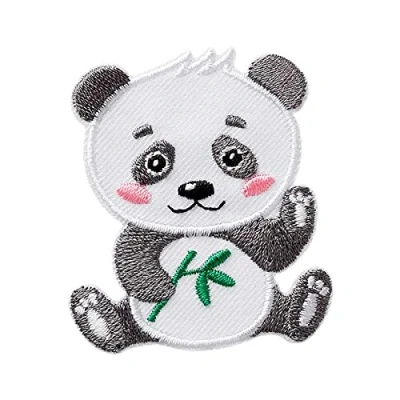 Afbeelding van animal Panda Patch om op te strijken applicaties, maat: 4,5 x 5,1 cm