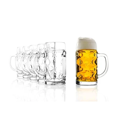 Afbeelding van Stölzle Lausitz ISAR Set van 6 bierpul 0,25 liter / stevige l bierglazen soda citroen vaatwasmachinebestendig