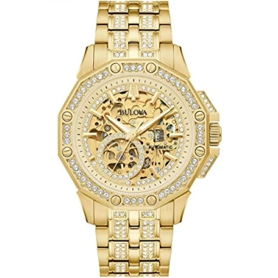 Afbeelding van Bulova Octava 98A292 Horloge Staal Goudkleurig Ø 42 mm