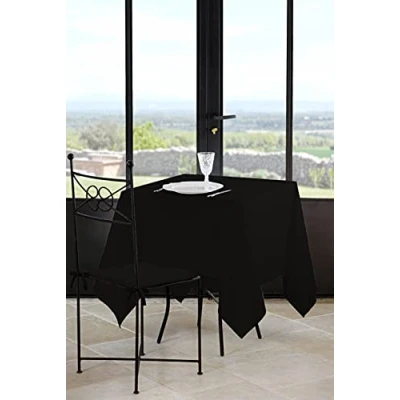 Afbeelding van Lovely Casa N214689013 tafelkleed Nelson, polyester, 180 x cm, zwart